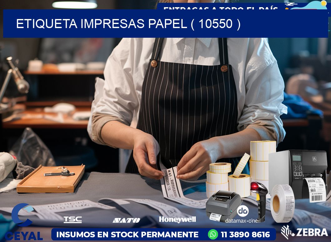 ETIQUETA IMPRESAS PAPEL ( 10550 )