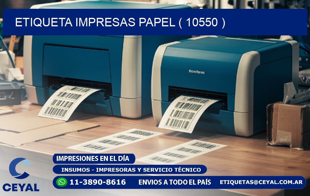 ETIQUETA IMPRESAS PAPEL ( 10550 )