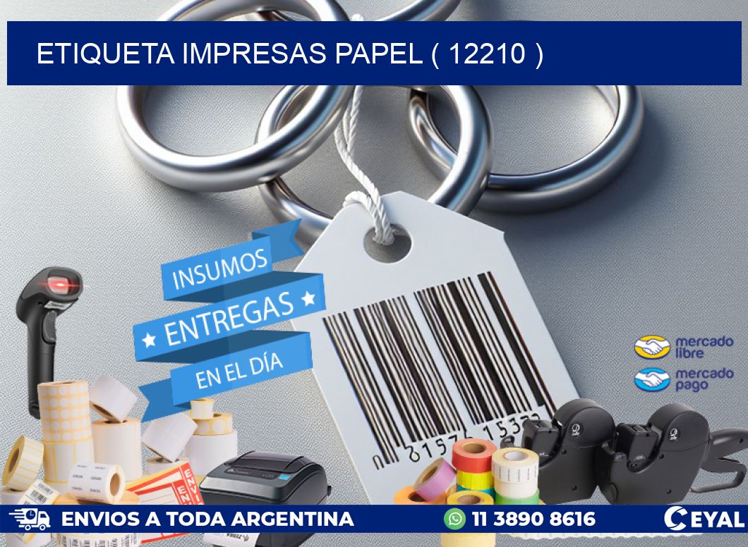 ETIQUETA IMPRESAS PAPEL ( 12210 )