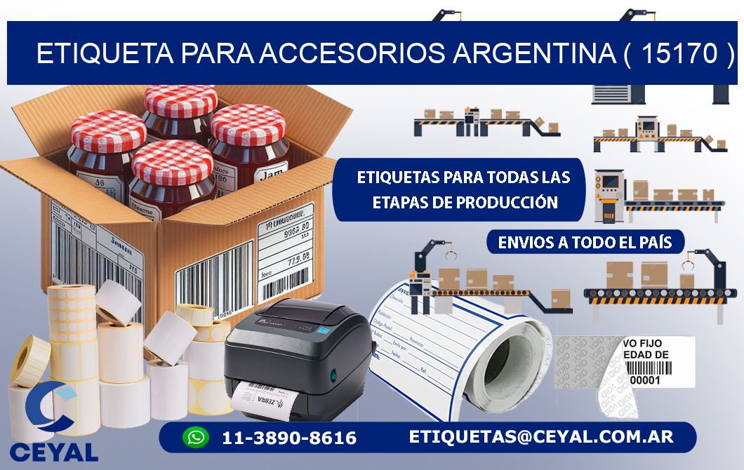 ETIQUETA PARA ACCESORIOS ARGENTINA ( 15170 )