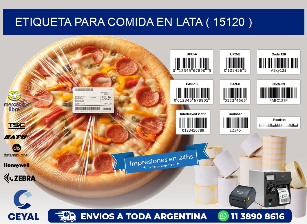 ETIQUETA PARA COMIDA EN LATA ( 15120 )