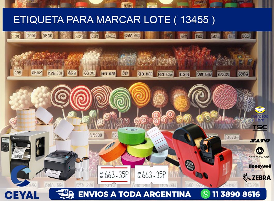 ETIQUETA PARA MARCAR LOTE ( 13455 )