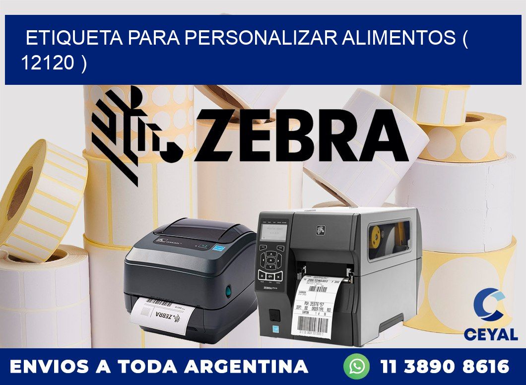 ETIQUETA PARA PERSONALIZAR ALIMENTOS ( 12120 )