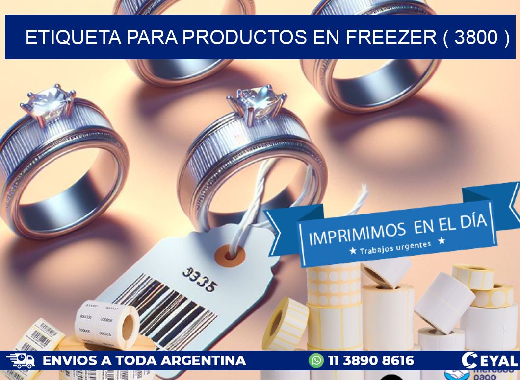 ETIQUETA PARA PRODUCTOS EN FREEZER ( 3800 )