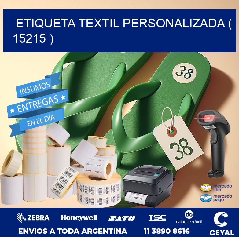 ETIQUETA TEXTIL PERSONALIZADA ( 15215 )