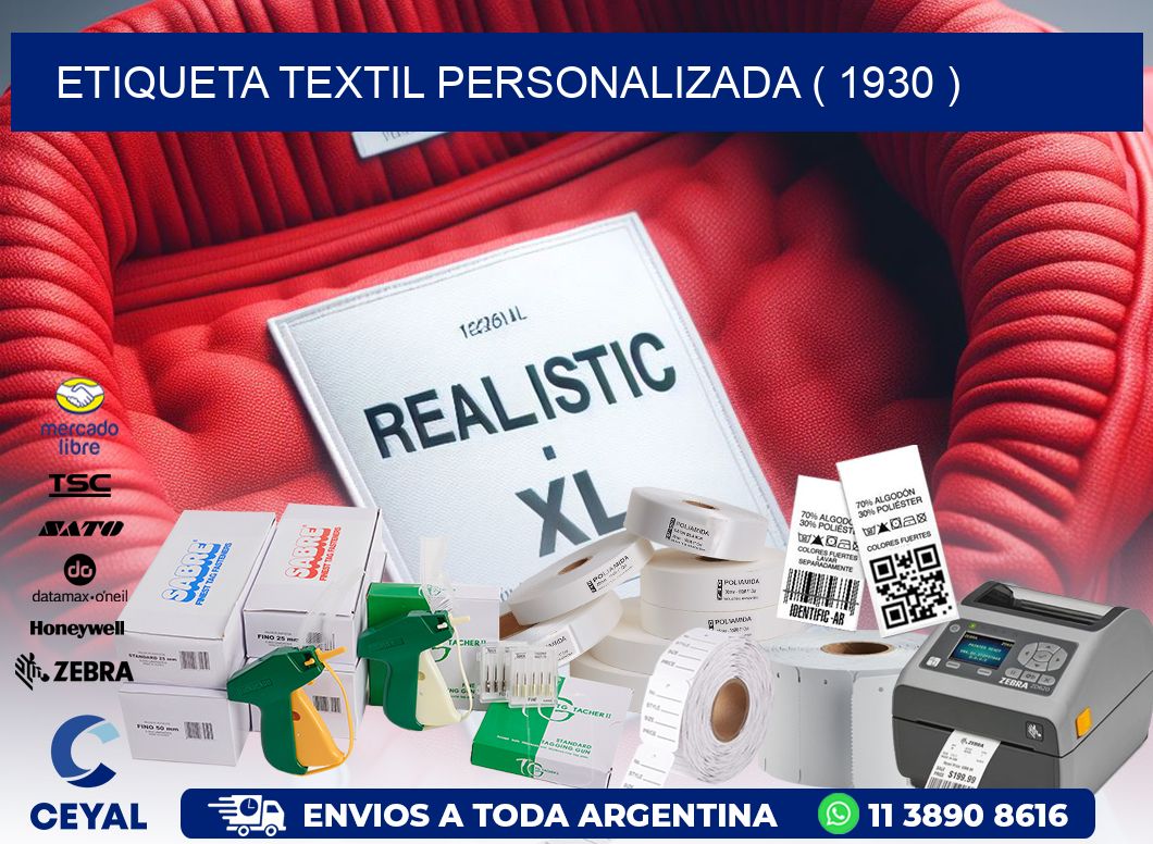 ETIQUETA TEXTIL PERSONALIZADA ( 1930 )