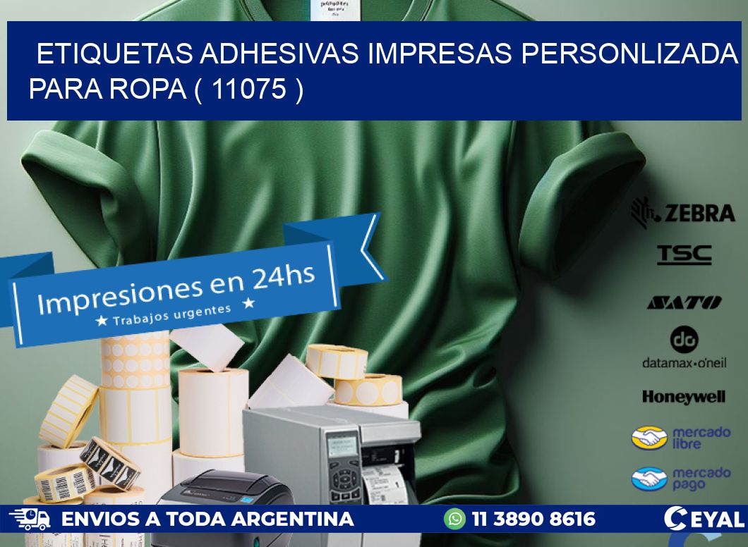 ETIQUETAS ADHESIVAS IMPRESAS PERSONLIZADA PARA ROPA ( 11075 )