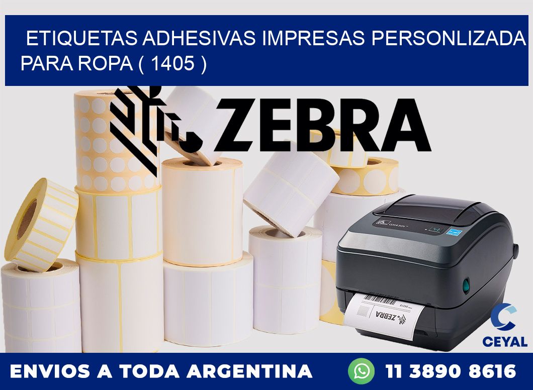 ETIQUETAS ADHESIVAS IMPRESAS PERSONLIZADA PARA ROPA ( 1405 )