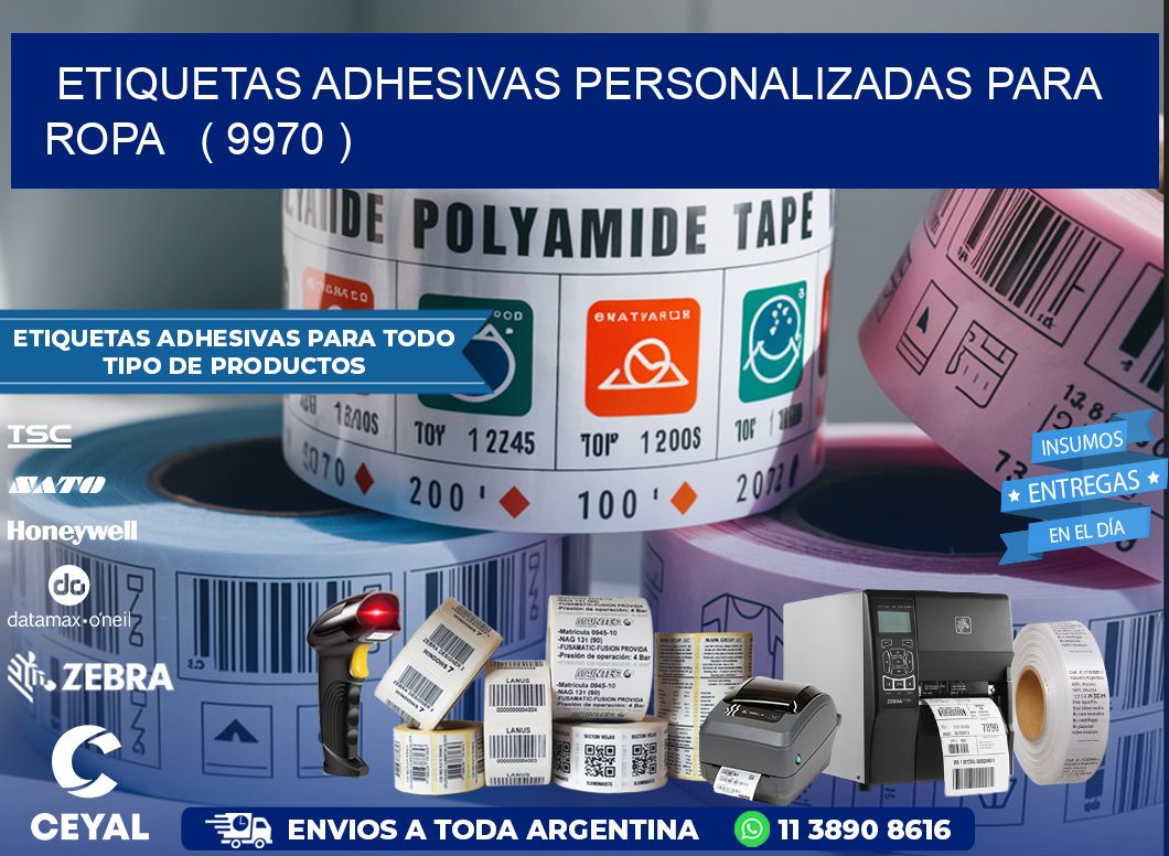 ETIQUETAS ADHESIVAS PERSONALIZADAS PARA ROPA   ( 9970 )