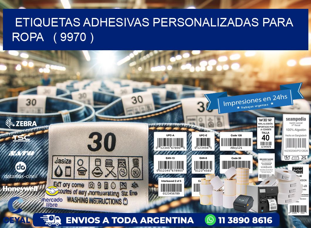 ETIQUETAS ADHESIVAS PERSONALIZADAS PARA ROPA   ( 9970 )