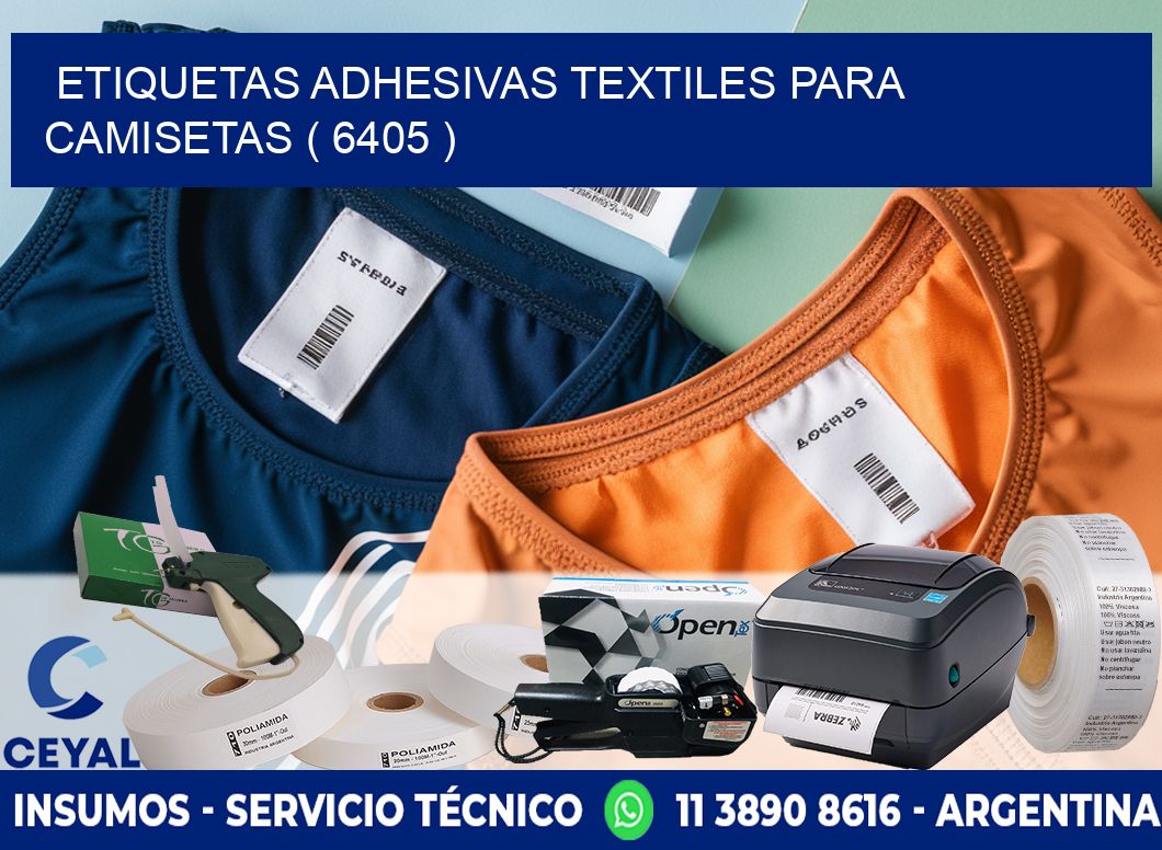 ETIQUETAS ADHESIVAS TEXTILES PARA CAMISETAS ( 6405 )