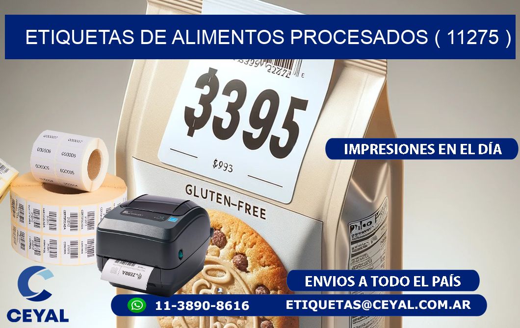 ETIQUETAS DE ALIMENTOS PROCESADOS ( 11275 )