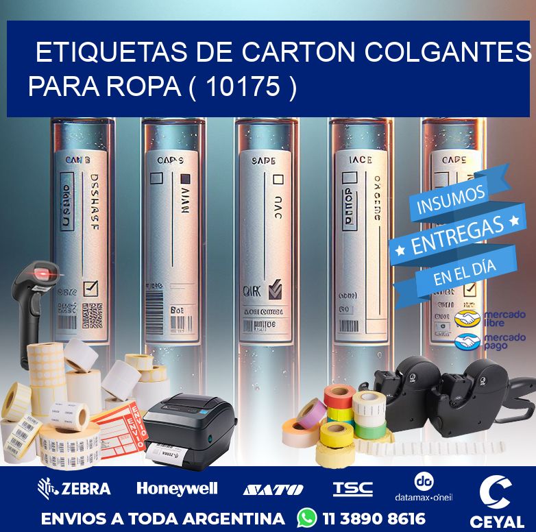 ETIQUETAS DE CARTON COLGANTES PARA ROPA ( 10175 )