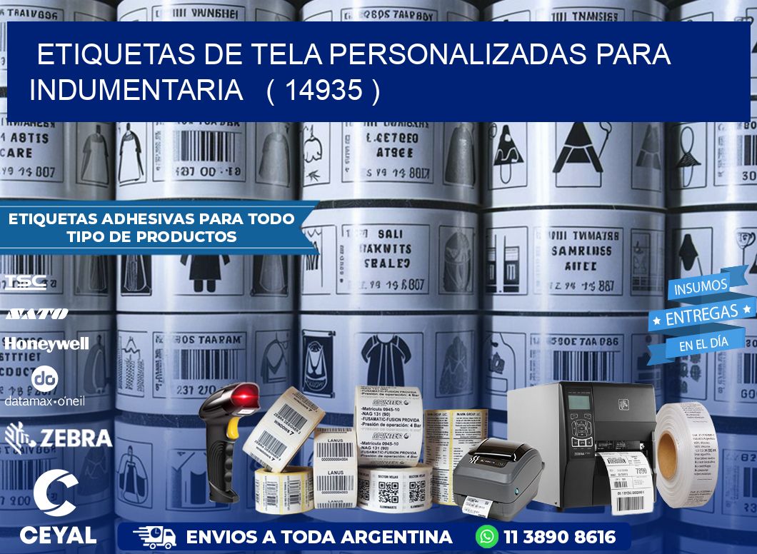 ETIQUETAS DE TELA PERSONALIZADAS PARA INDUMENTARIA   ( 14935 )
