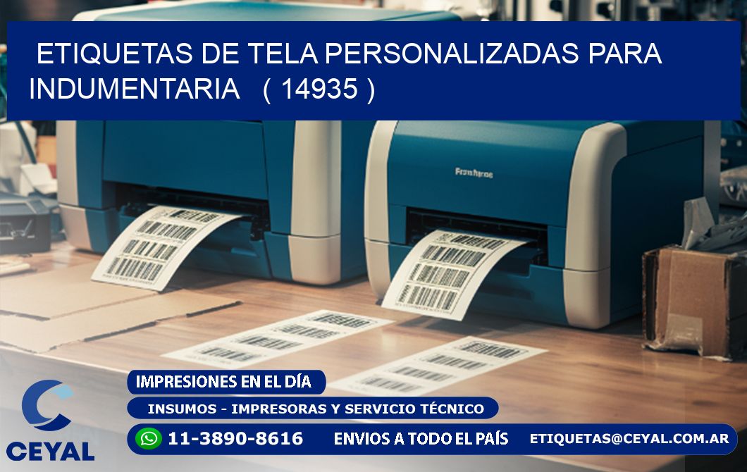 ETIQUETAS DE TELA PERSONALIZADAS PARA INDUMENTARIA   ( 14935 )