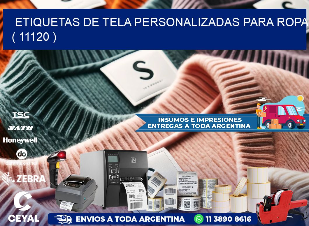 ETIQUETAS DE TELA PERSONALIZADAS PARA ROPA ( 11120 )