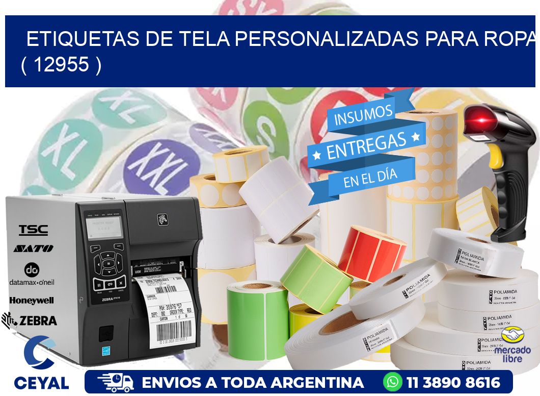 ETIQUETAS DE TELA PERSONALIZADAS PARA ROPA ( 12955 )