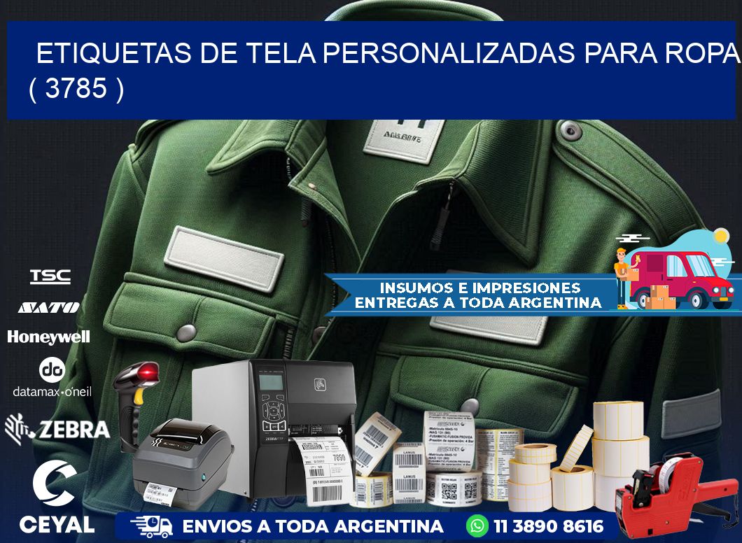 ETIQUETAS DE TELA PERSONALIZADAS PARA ROPA ( 3785 )
