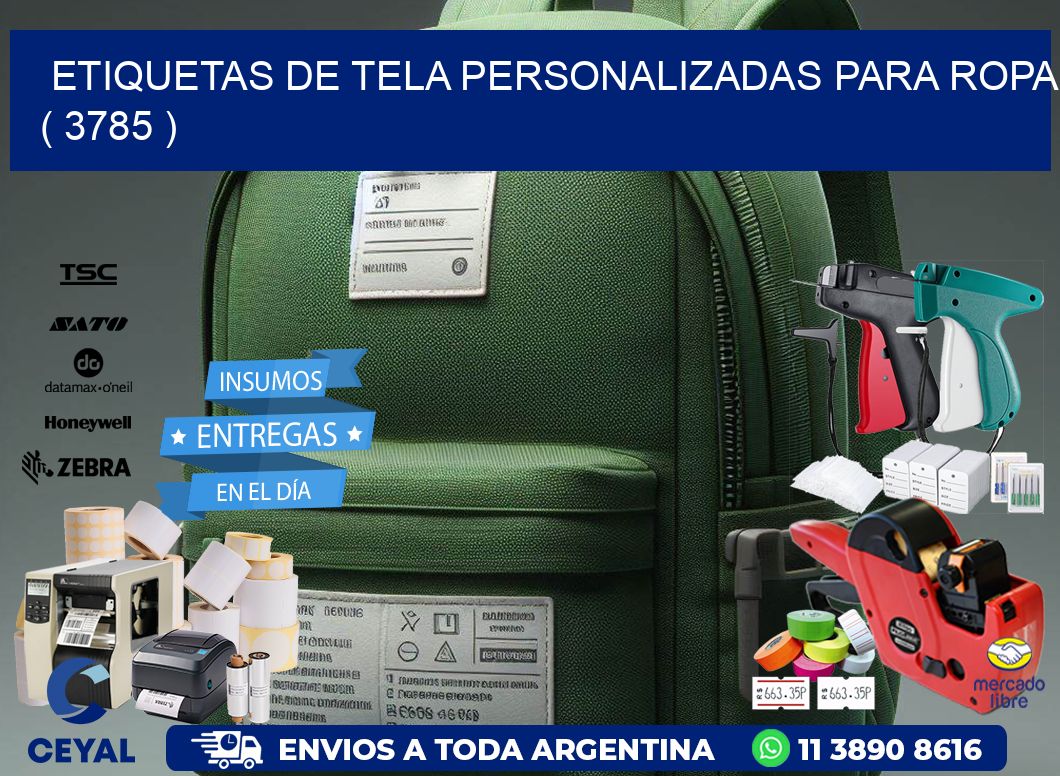 ETIQUETAS DE TELA PERSONALIZADAS PARA ROPA ( 3785 )