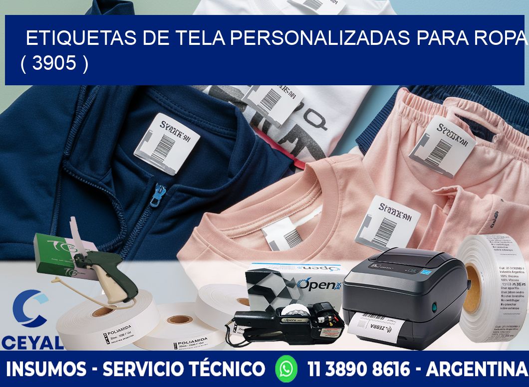 ETIQUETAS DE TELA PERSONALIZADAS PARA ROPA ( 3905 )