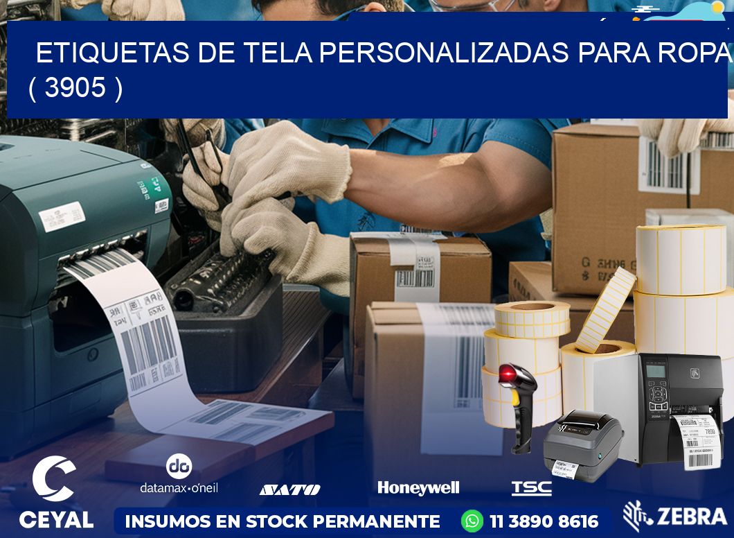 ETIQUETAS DE TELA PERSONALIZADAS PARA ROPA ( 3905 )