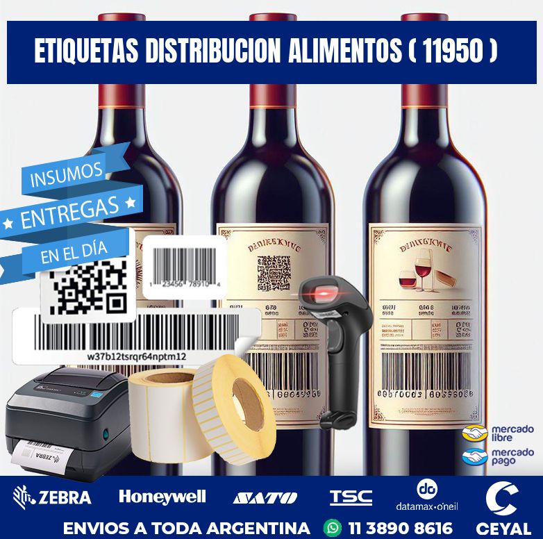 ETIQUETAS DISTRIBUCION ALIMENTOS ( 11950 )