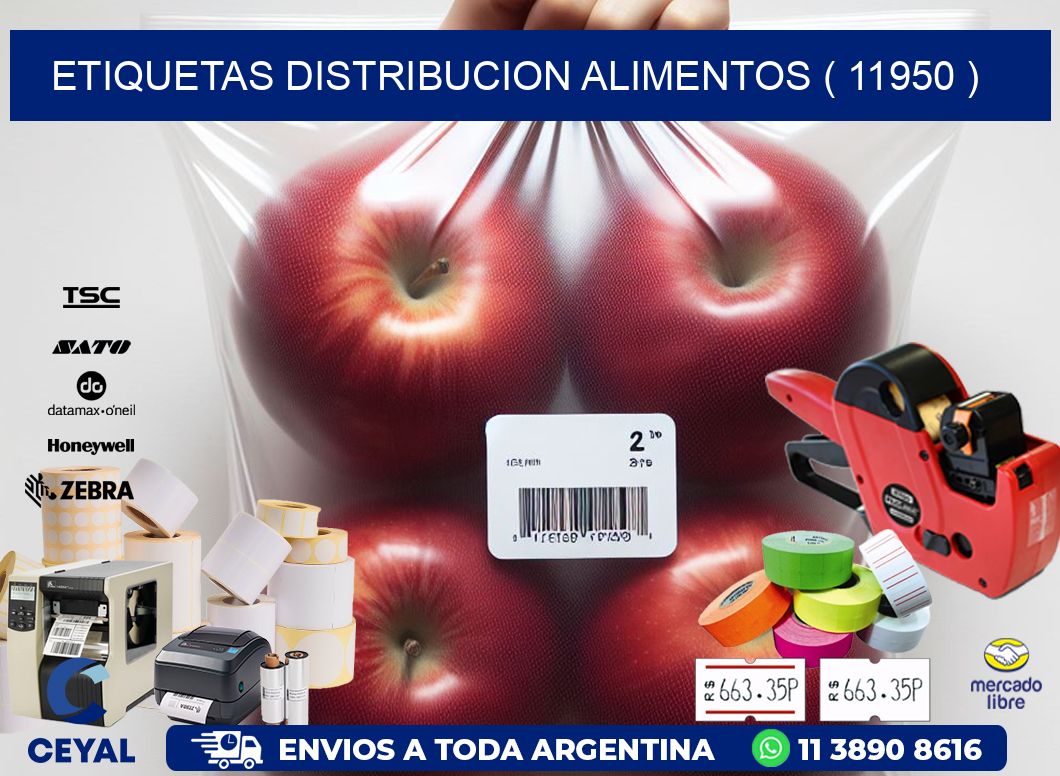 ETIQUETAS DISTRIBUCION ALIMENTOS ( 11950 )