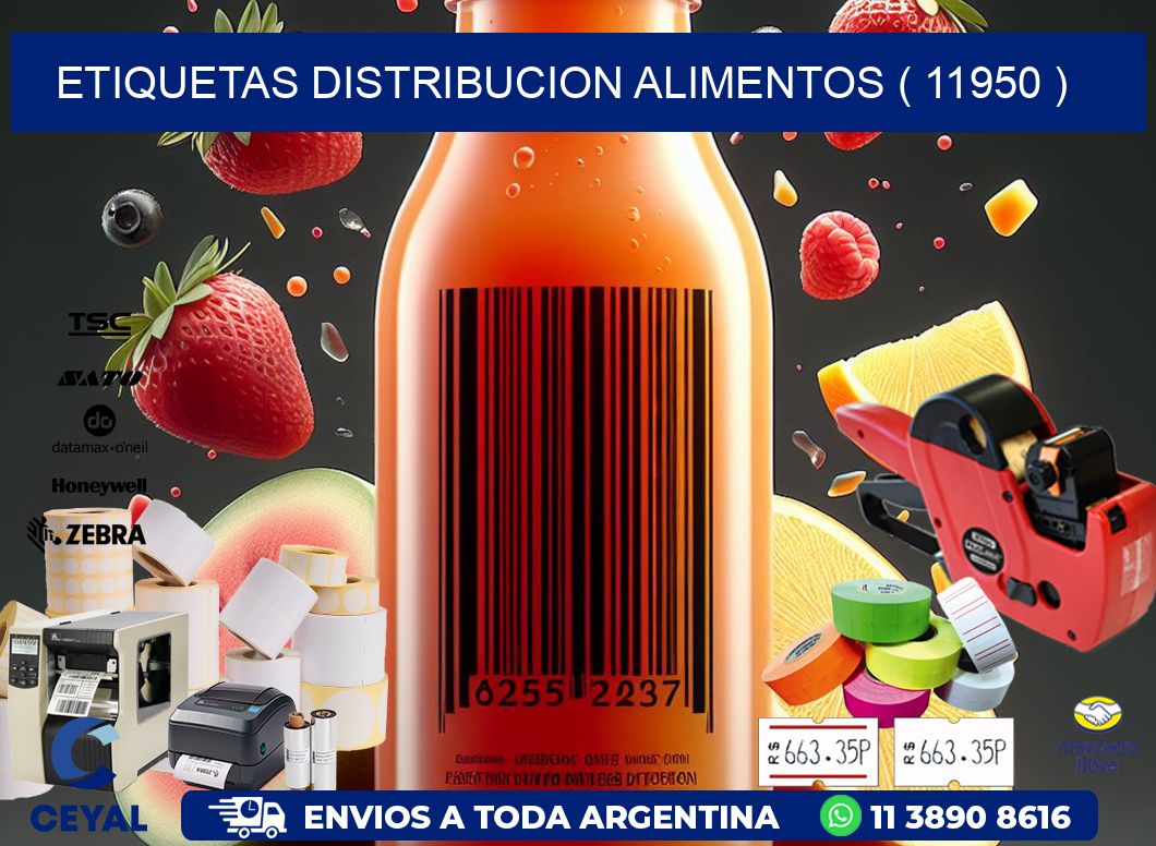 ETIQUETAS DISTRIBUCION ALIMENTOS ( 11950 )
