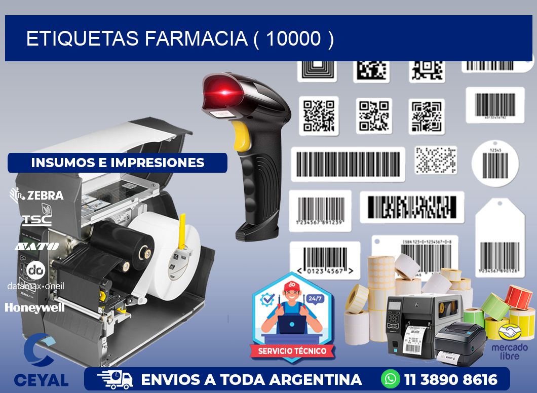 ETIQUETAS FARMACIA ( 10000 )