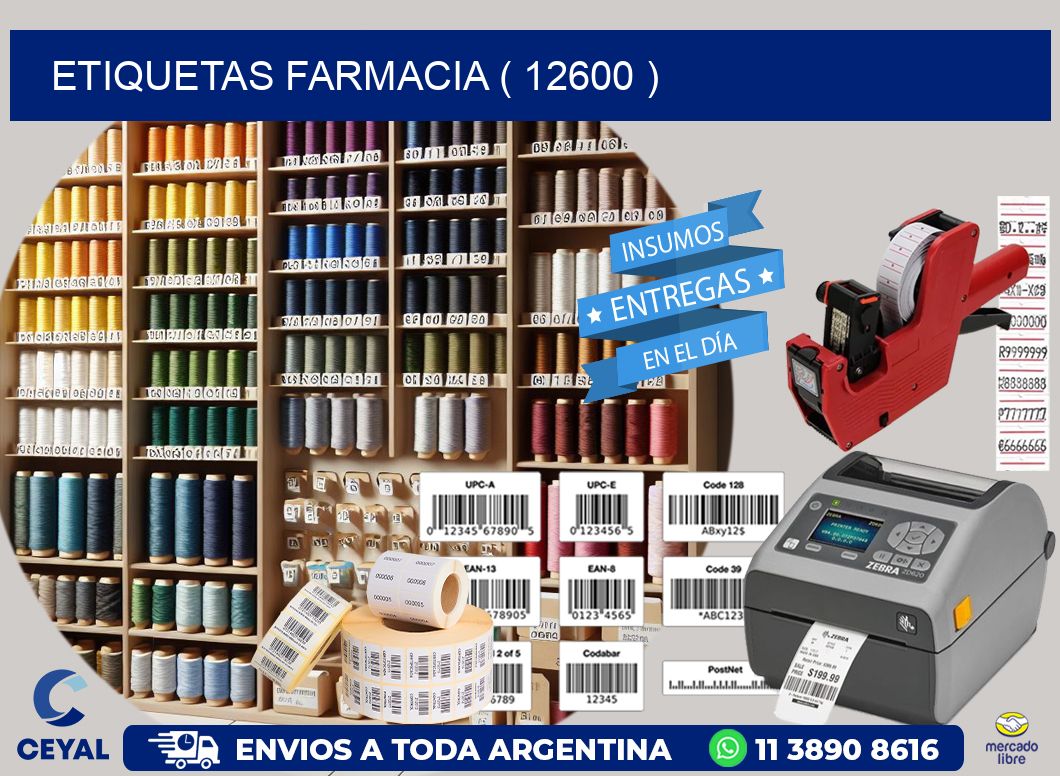 ETIQUETAS FARMACIA ( 12600 )