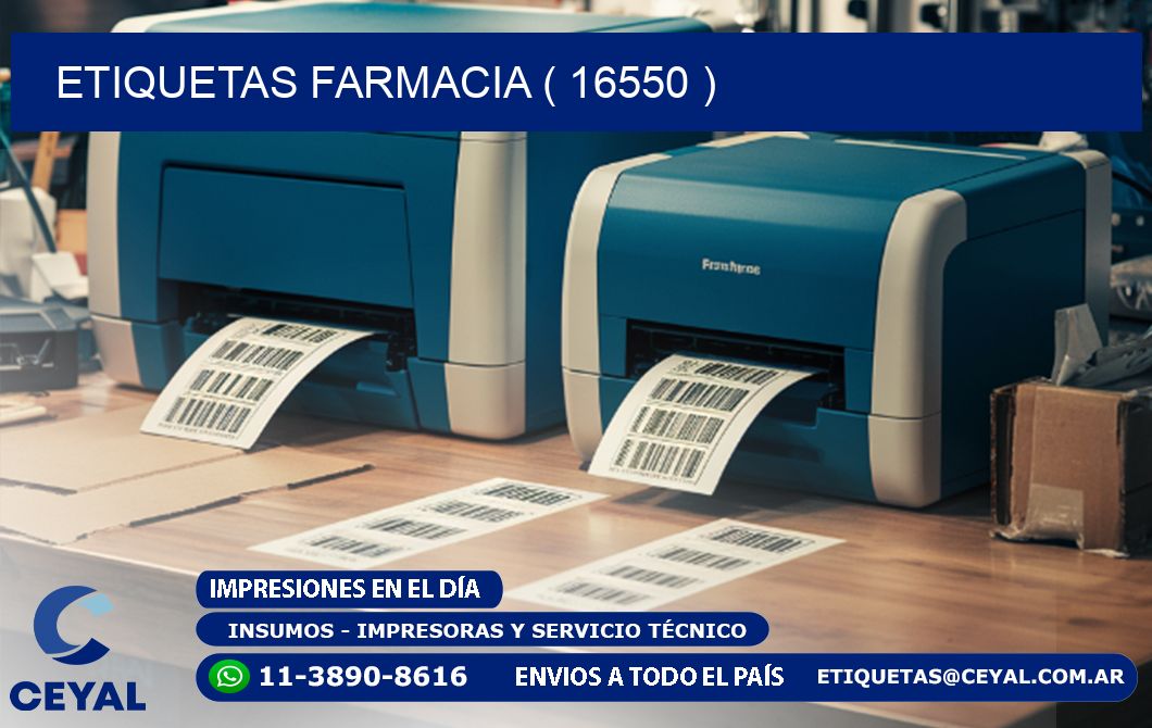 ETIQUETAS FARMACIA ( 16550 )