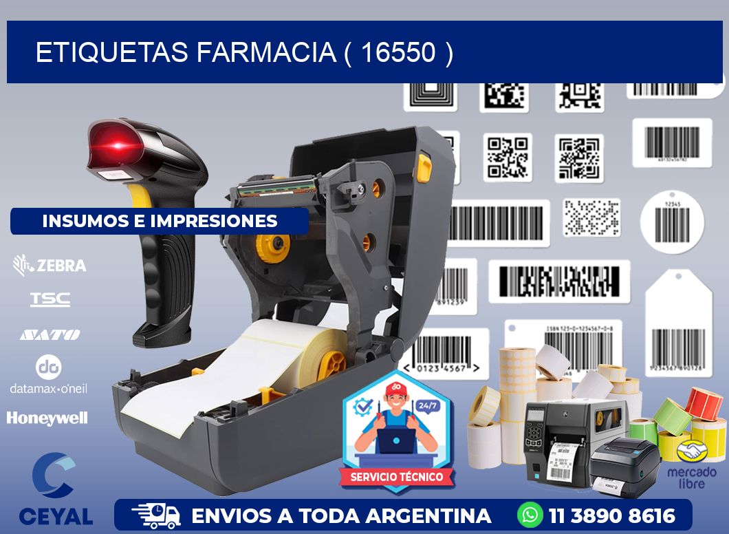 ETIQUETAS FARMACIA ( 16550 )