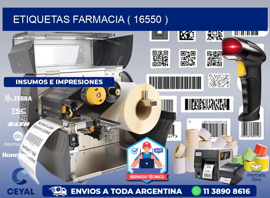 ETIQUETAS FARMACIA ( 16550 )