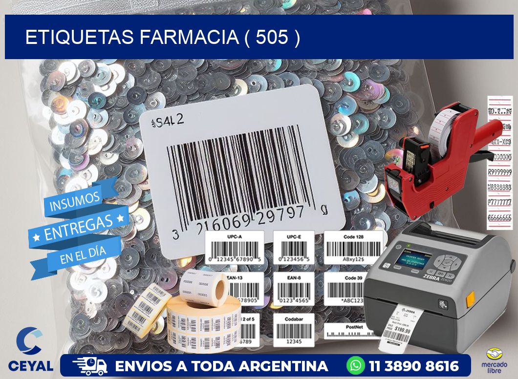 ETIQUETAS FARMACIA ( 505 )
