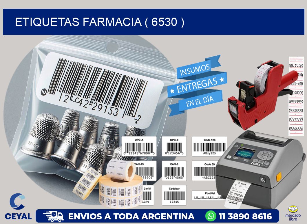 ETIQUETAS FARMACIA ( 6530 )