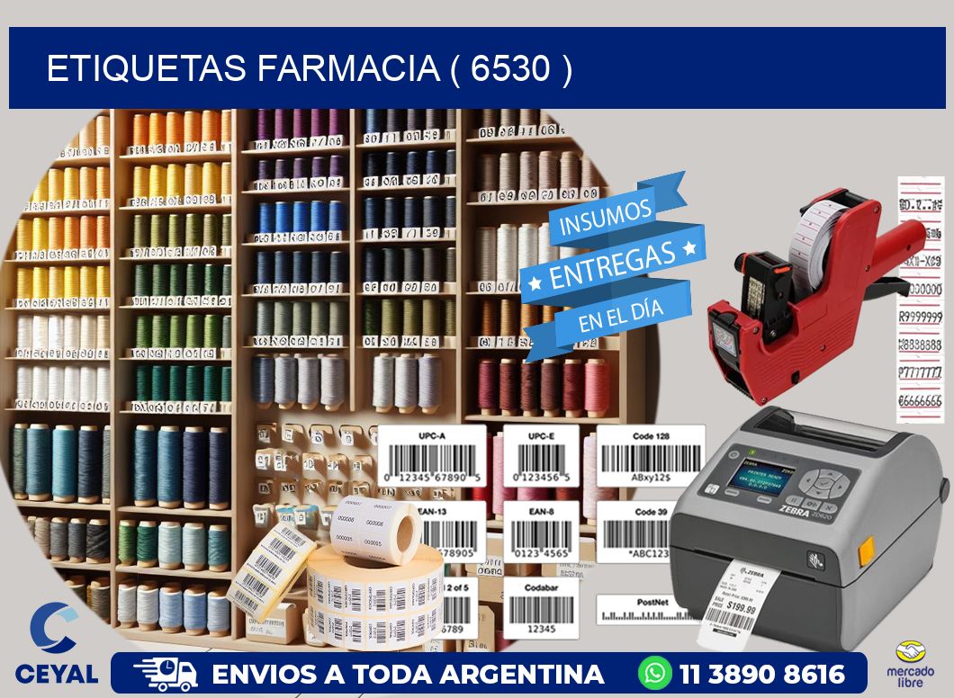 ETIQUETAS FARMACIA ( 6530 )