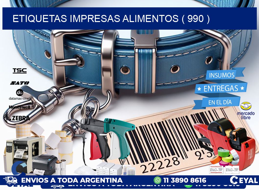 ETIQUETAS IMPRESAS ALIMENTOS ( 990 )