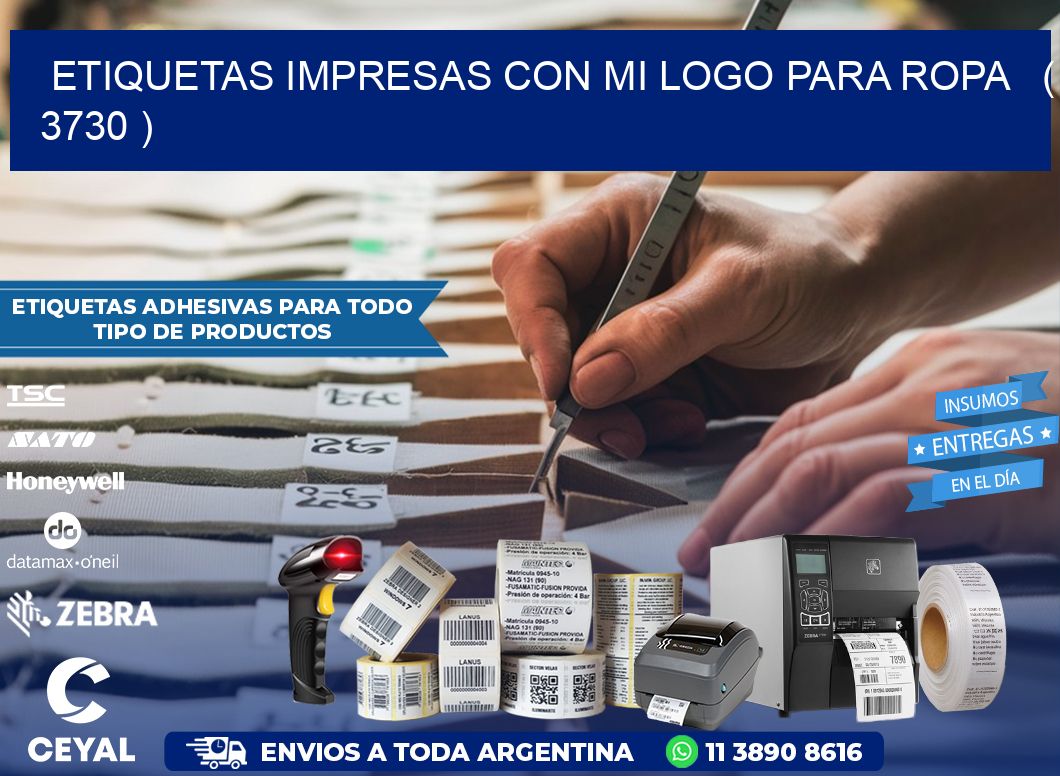 ETIQUETAS IMPRESAS CON MI LOGO PARA ROPA   ( 3730 )