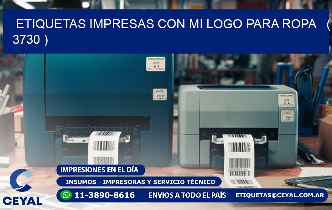 ETIQUETAS IMPRESAS CON MI LOGO PARA ROPA   ( 3730 )