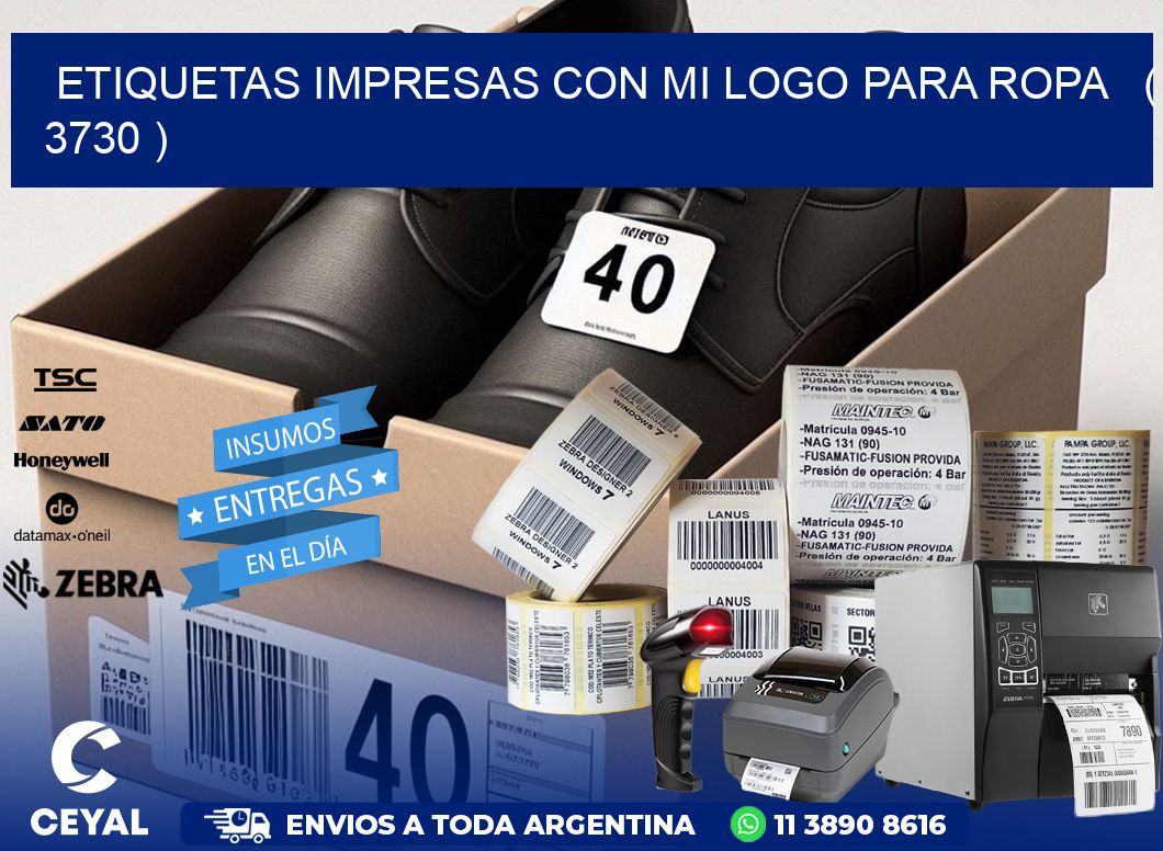 ETIQUETAS IMPRESAS CON MI LOGO PARA ROPA   ( 3730 )