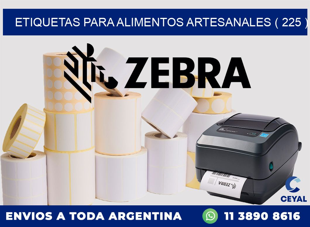 ETIQUETAS PARA ALIMENTOS ARTESANALES ( 225 )