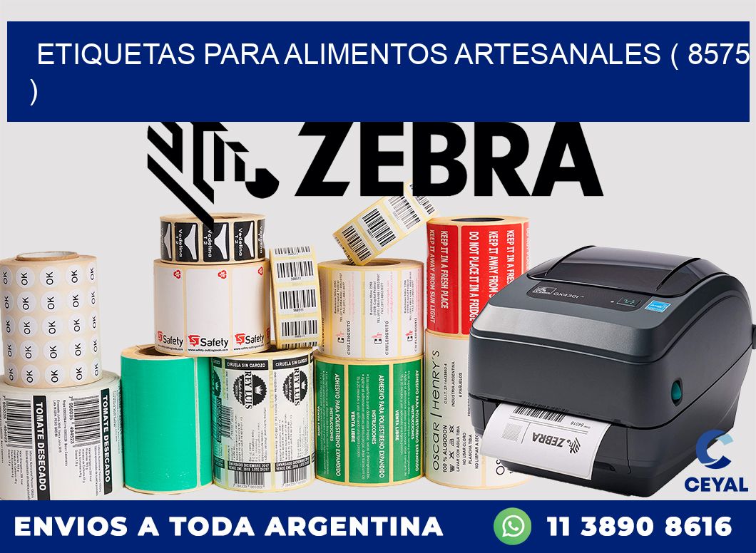 ETIQUETAS PARA ALIMENTOS ARTESANALES ( 8575 )