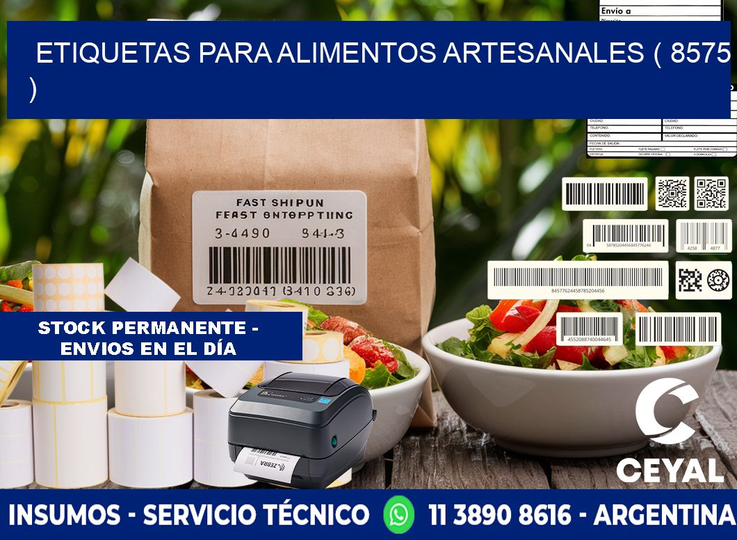 ETIQUETAS PARA ALIMENTOS ARTESANALES ( 8575 )
