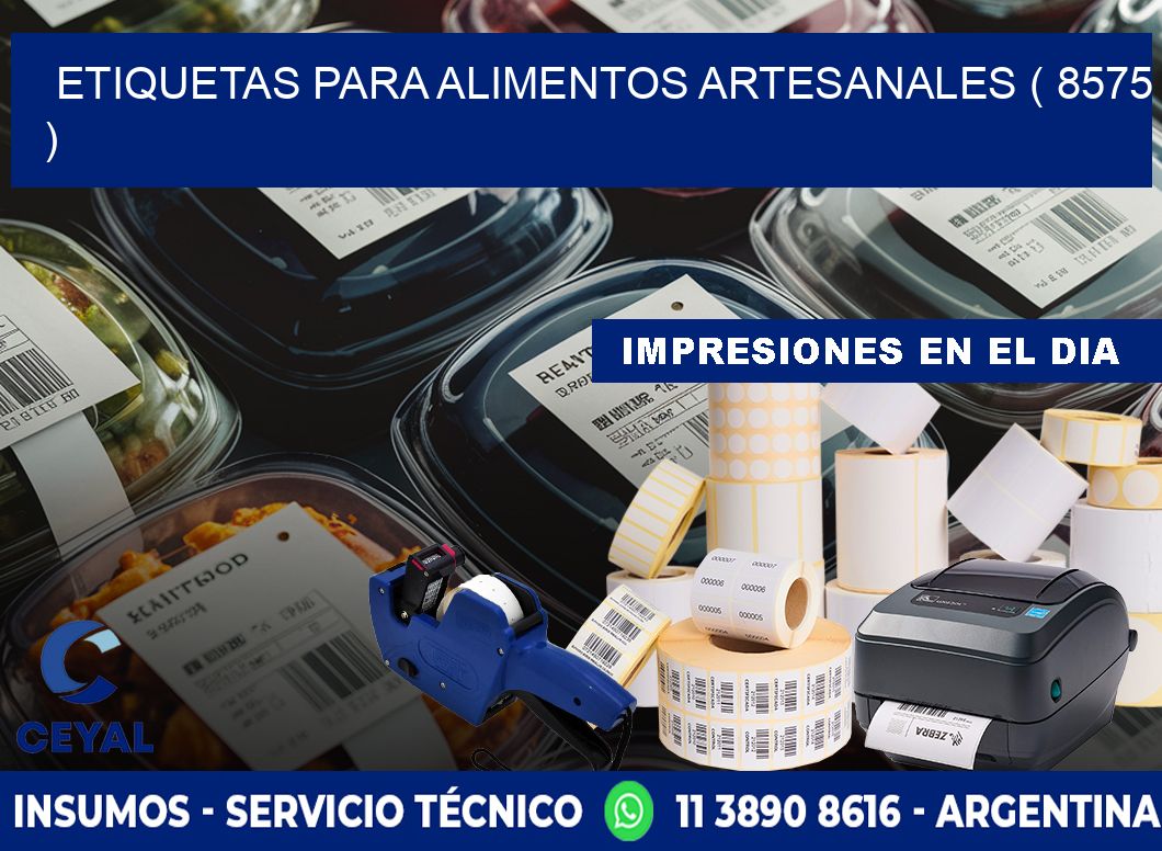 ETIQUETAS PARA ALIMENTOS ARTESANALES ( 8575 )