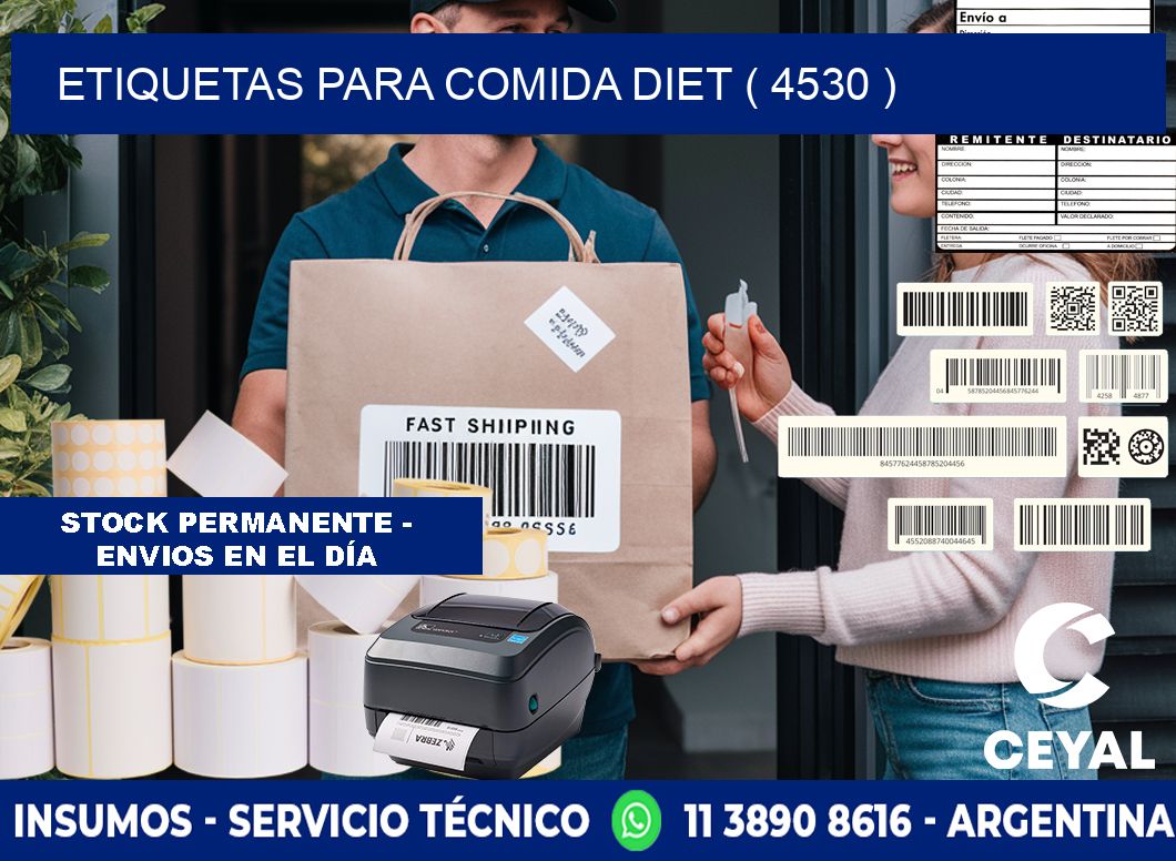 ETIQUETAS PARA COMIDA DIET ( 4530 )