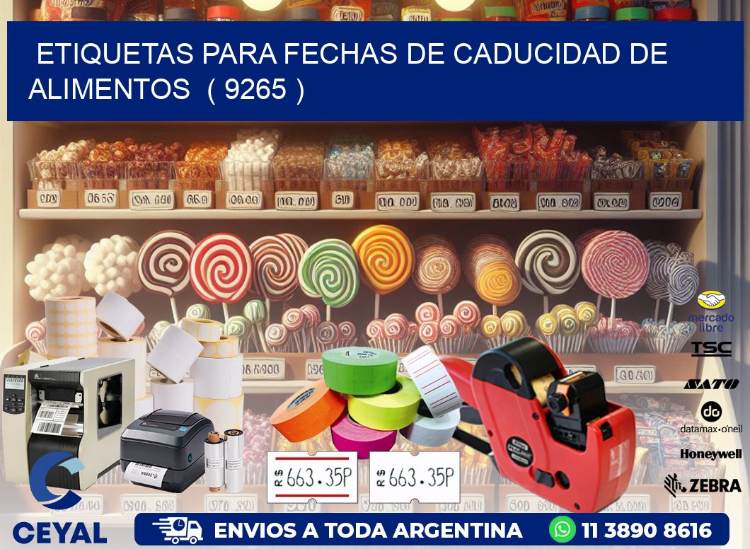 ETIQUETAS PARA FECHAS DE CADUCIDAD DE ALIMENTOS ( 9265 )