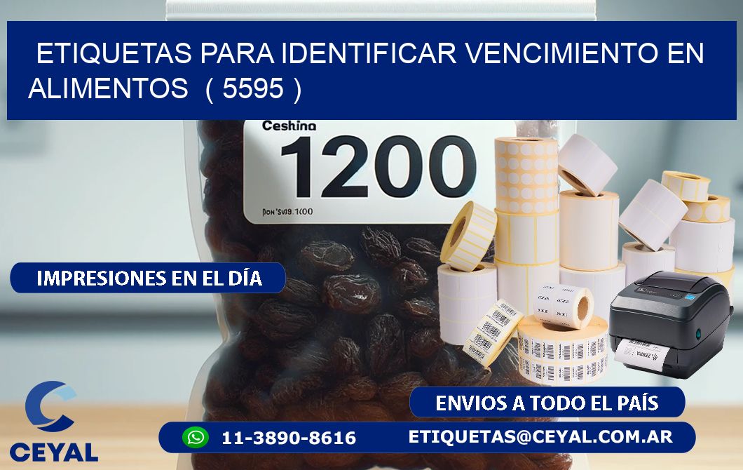 ETIQUETAS PARA IDENTIFICAR VENCIMIENTO EN ALIMENTOS  ( 5595 )