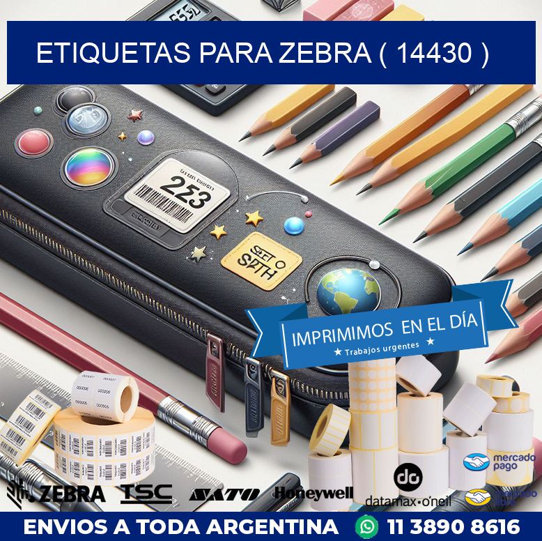 ETIQUETAS PARA ZEBRA ( 14430 )