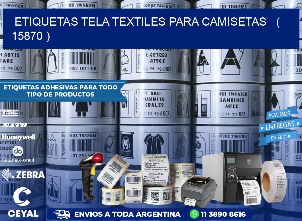 ETIQUETAS TELA TEXTILES PARA CAMISETAS   ( 15870 )