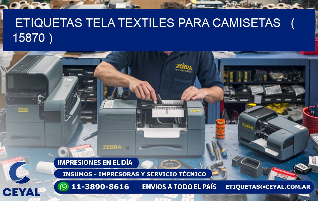 ETIQUETAS TELA TEXTILES PARA CAMISETAS   ( 15870 )